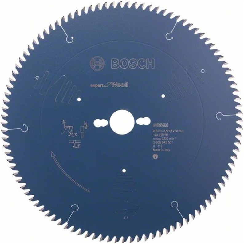 Kreissägeblatt Expert for Wood, 300 x 30 x 2,5 mm, 100 - Bosch