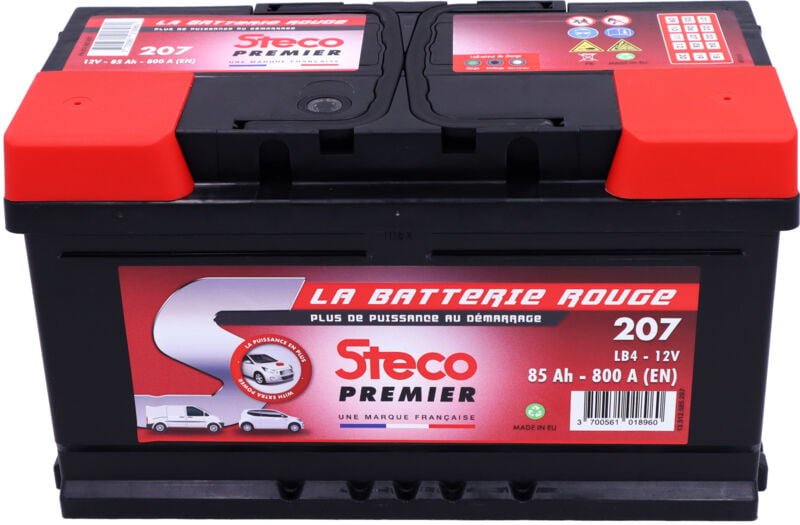 Batterie 12V 85Ah 800A 315x175x175 mm steco premier stecopower - 207