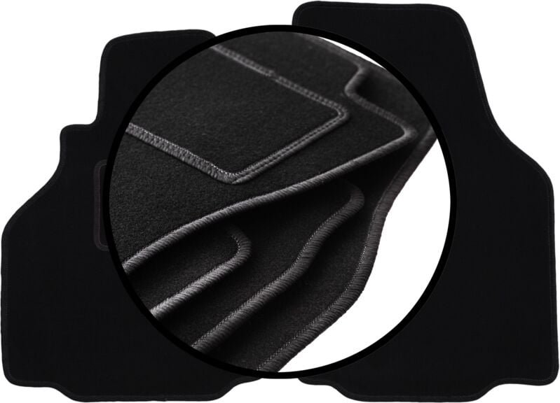 Satz Veloursmatten für: Porsche Boxster (Typ 986) Coupé, Cabrio (1997-2004)