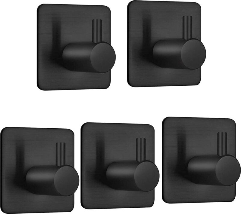 Ahlsen Stück Klebehaken, Handtuchhaken, Badezimmer-Wandhaken aus Edelstahl, wasserdichter und ölbeständiger Klebe-Handtu...