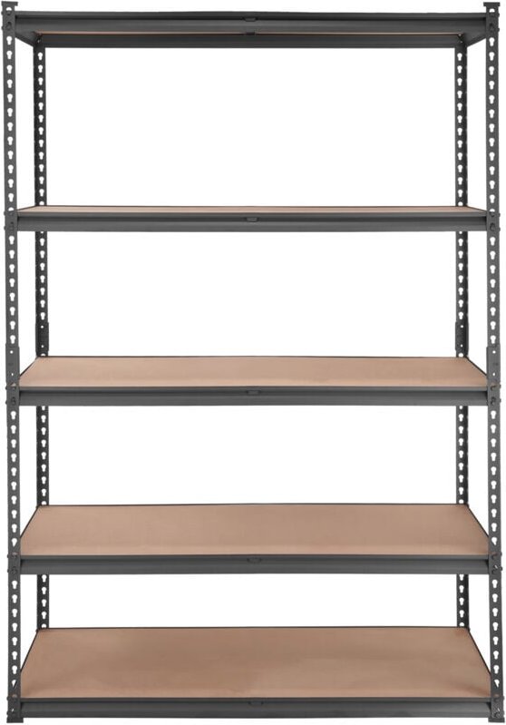 Thumbnail - Lagerregal, 5-stufig verstellbar, 2000 lbs Tragkraft, robuste Garagenregale, Metall-Organizer-Allzweckregal, schwarz, 48...