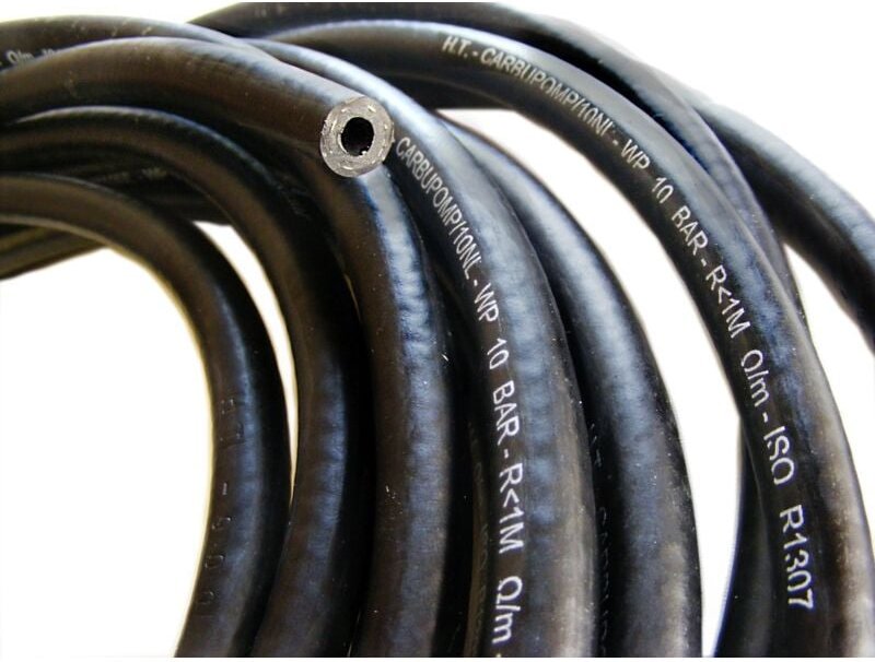 Druckschlauch - Gummi-Kraftstoffleitung DN6 Carbupomp 10bar, Schnurgeflecht