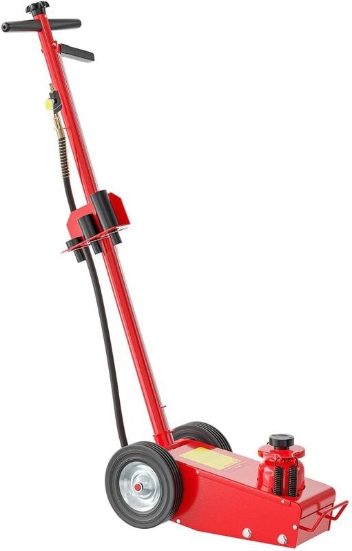 Pneumatischer Rangierwagenheber 22 t, 245-535 mm, Fahrbar, mit Druckaufsätzen, Druckluft Wagenheber für Lkw Kfz und Werk...