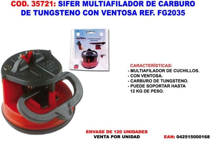 Wolframkarbid-Mehrfachschärfer mit Saugnapf FG2035 - Sifer