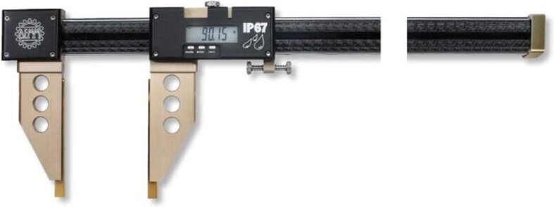 Ultra Präzision - Digital-Messschieber argo carbon ohne zylindrische Messzapfen, ohne Feineinstellung 1500x200/0,01mm IP...