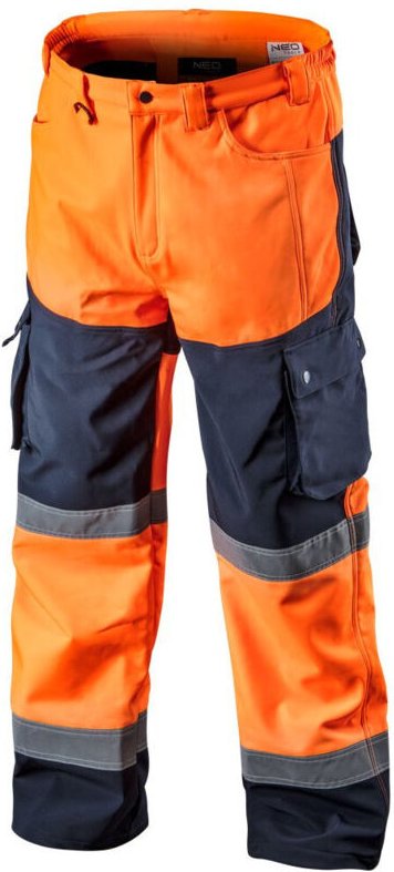 Softshell-Warnschutzhose mit Reflektionsstreifen orange xl