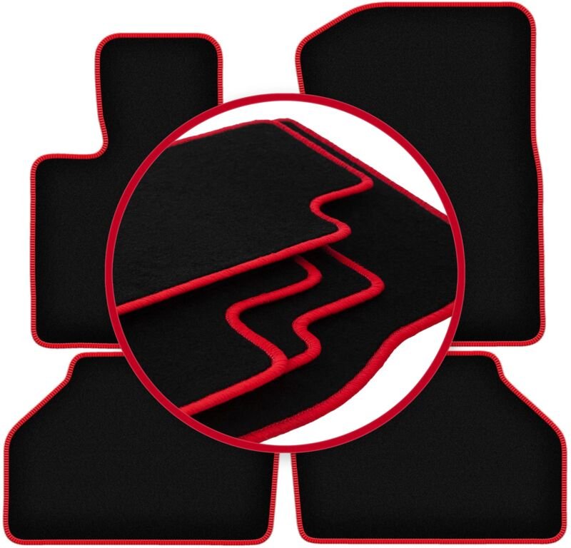 CARLUX-RED Auto-Fußmatten für: BMW X4 F26 SUV (2014-2018)