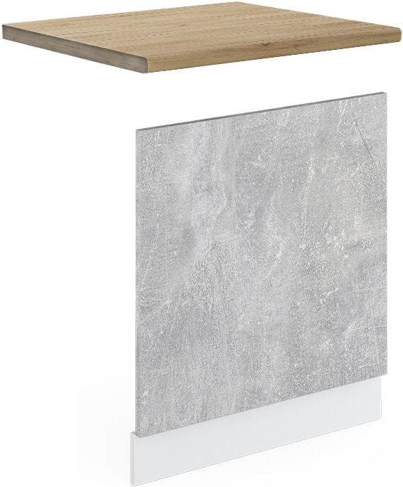 Thumbnail - Vicco - Frontblende R-Line, Beton, 60 cm , ap Eiche