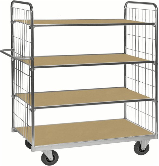 Kongamek ESD-Etagenwagen Serie 9000-L mit 4 Etagen 1400x600mm Ladefläche mit Bremse