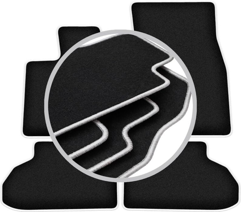 CARLUX-SILVER Autofußmatten für: BMW X6 F16 SUV (2014-)