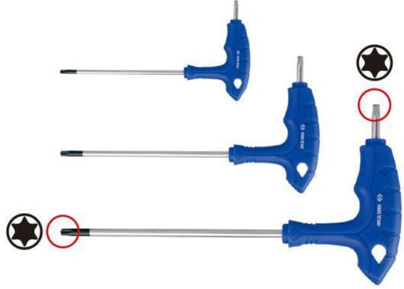 King tony klucz torx z otworem typ "l" z uchwytem t25 x 145mm