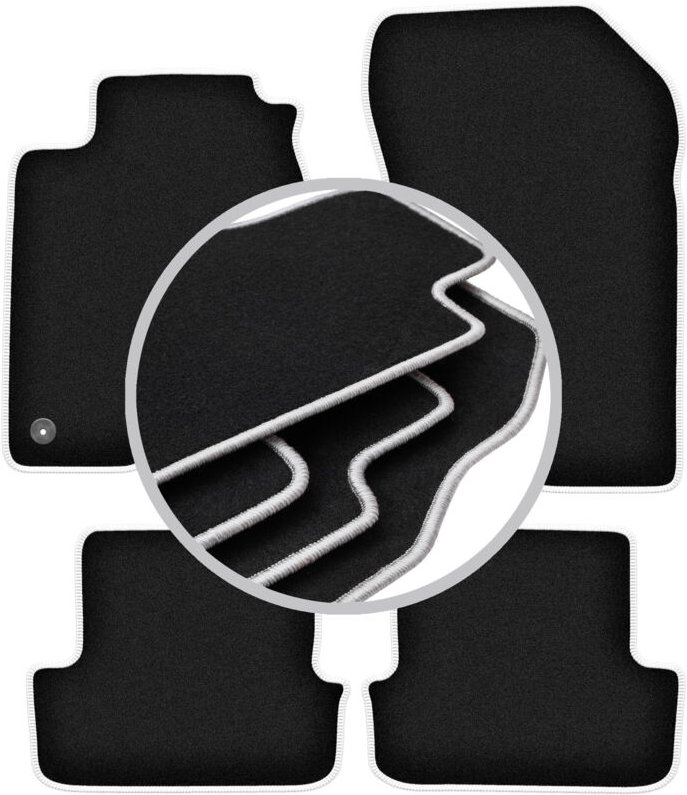 CARLUX-SILVER Autofußmatten für: Renault Laguna III Coupé (2007-2015)