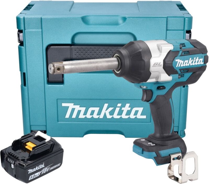 Dtw 1005 T1J Akku Schlagschrauber 18 v 1360 Nm 3/4' Brushless + 1x Akku 5,0 Ah + Makpac - ohne Ladegerät - Makita