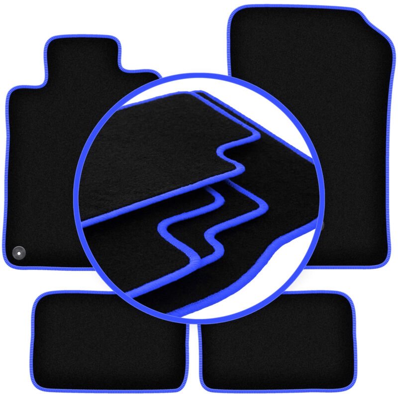 CARLUX-BLUE Autofußmatten für: Mercedes SL R129 Roadster (1998-2002)