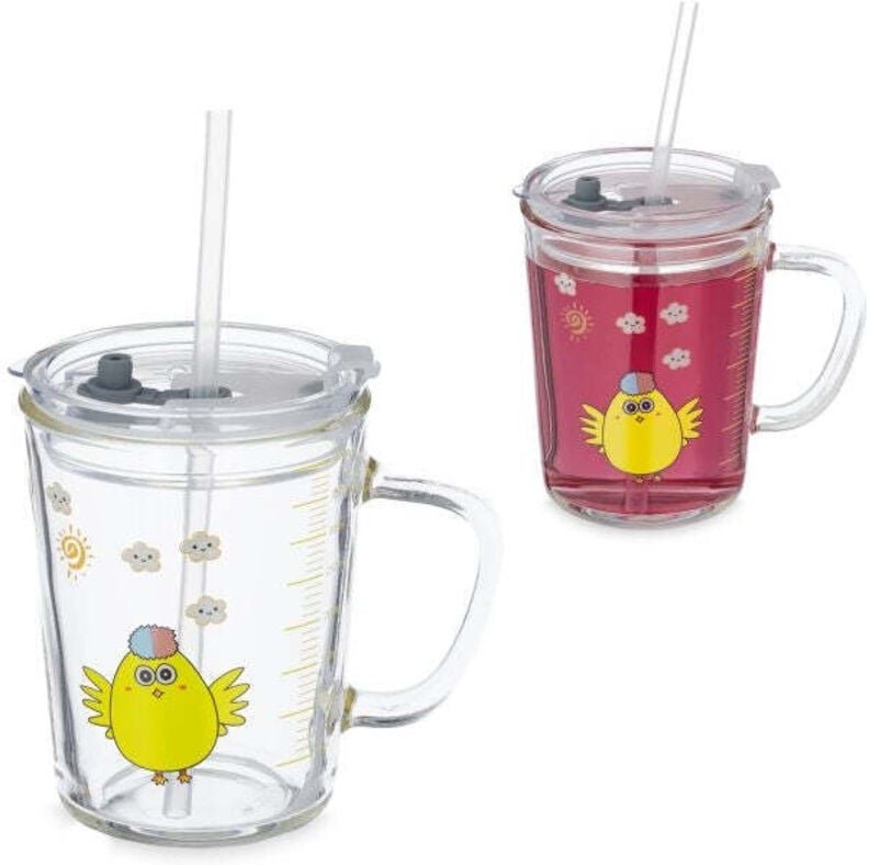 2er set kinderglaser mit huhnermotiv 8
