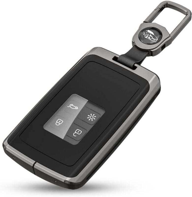 Autoschlüsselhülle, kompatibel mit Renault, Zinklegierung, Autoschlüsselhülle für Renault Clio, Scenic, Megane, Duster, ...