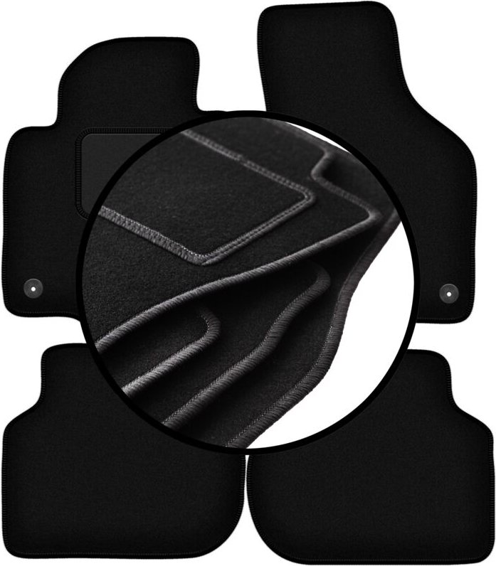 Komplettset Veloursmatten für: Volkswagen Jetta VI Limousine, Kombi, Variant (2010-2018)