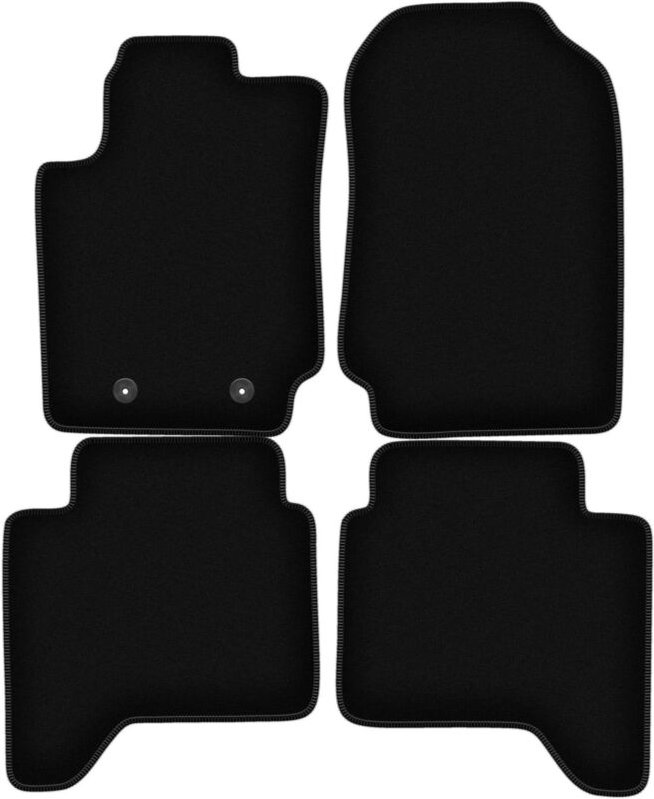 BASIC schwarze Veloursmatten für: Ford Ranger Pickup (2012-2019)