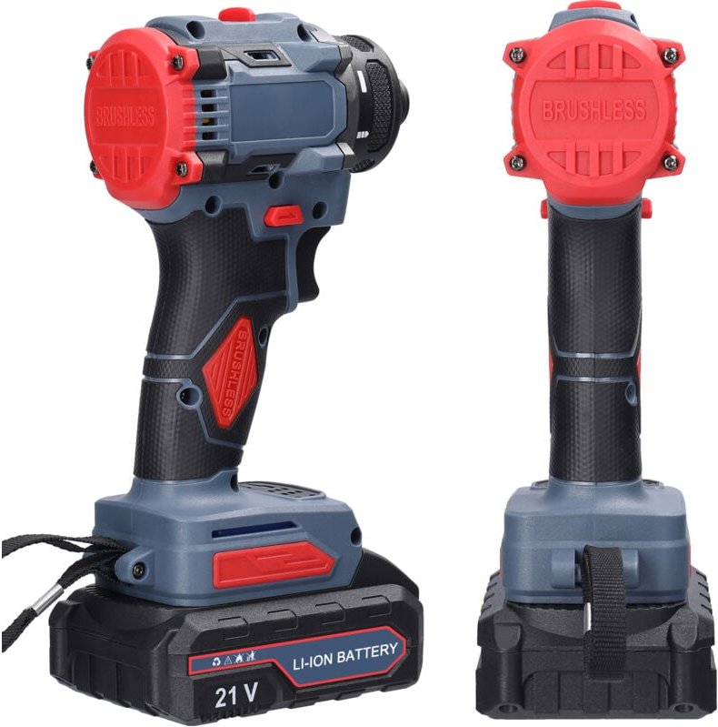 21 v 2-in-1-Lithium-Bohrschrauber, elektrischer Schraubendreher, Multifunktions-Elektrowerkzeug, bürstenloser Motor mit ...