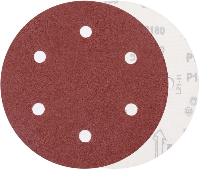 30 Stück 225 mm Schleifscheibe, Körnung 180, Schleifscheibe für Langhalsschleifer, Trockenbauschleifer, 6 runde Löcher, ...