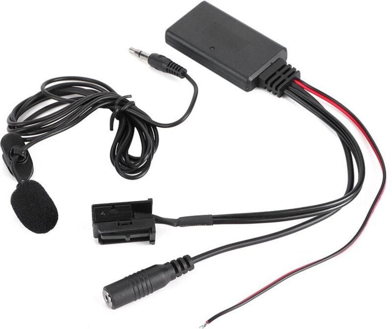 Ej.life - 12-poliges Auto-Bluetooth-Mikrofon, 12-poliges Audiokabel, AUX-Audiokabel, Drahtloser Mikrofonadapter, Passend...