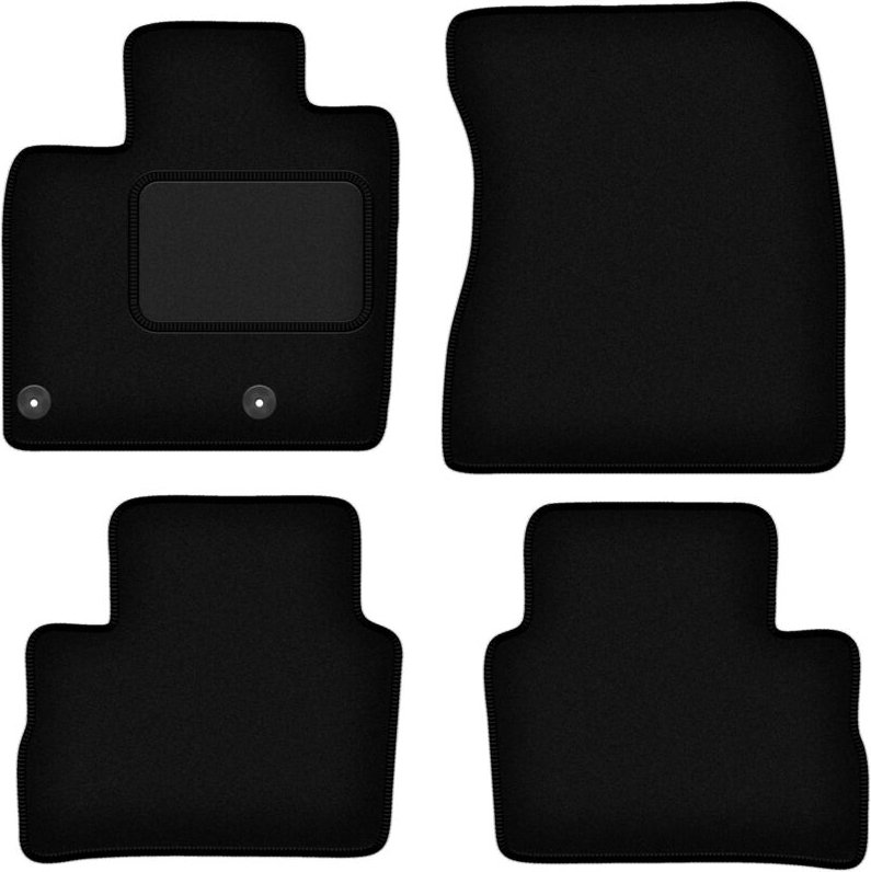 Schwarze Veloursmatten für: Nissan Qashqai III mHEV SUV (2021-)