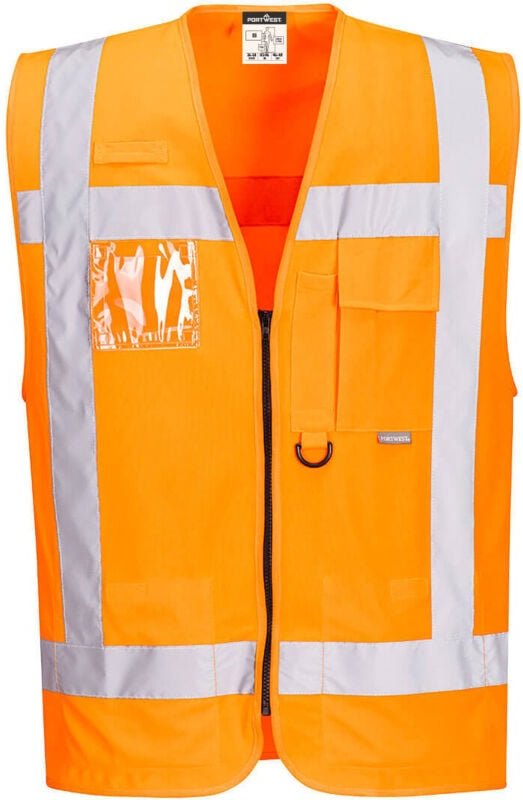 Hochsichtbarer Mehrfachtaschen-Westen RWS Orange 2XL