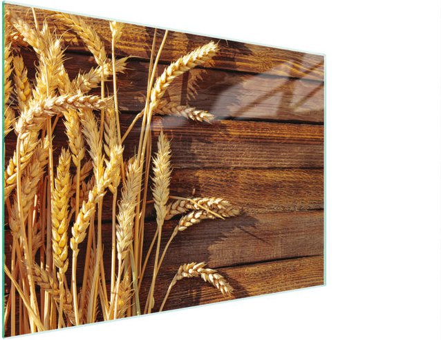 Glasschneidebrett 30x22 Weizen