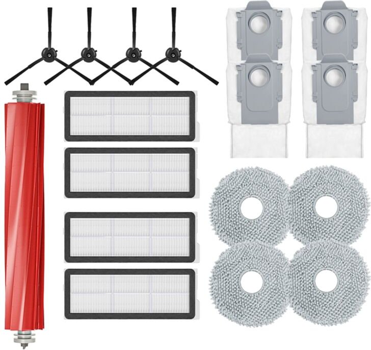 Für Qrevo S Ersatz Wichtigsten Seite Pinsel HEPA-Filter Mopp Pads Staub Taschen Ersatzteile Zubehör