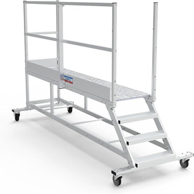 Mobile Plattform mit Geländer links und hinten - Maximale Arbeitshöhe 3.00m - PTF2505G-RS