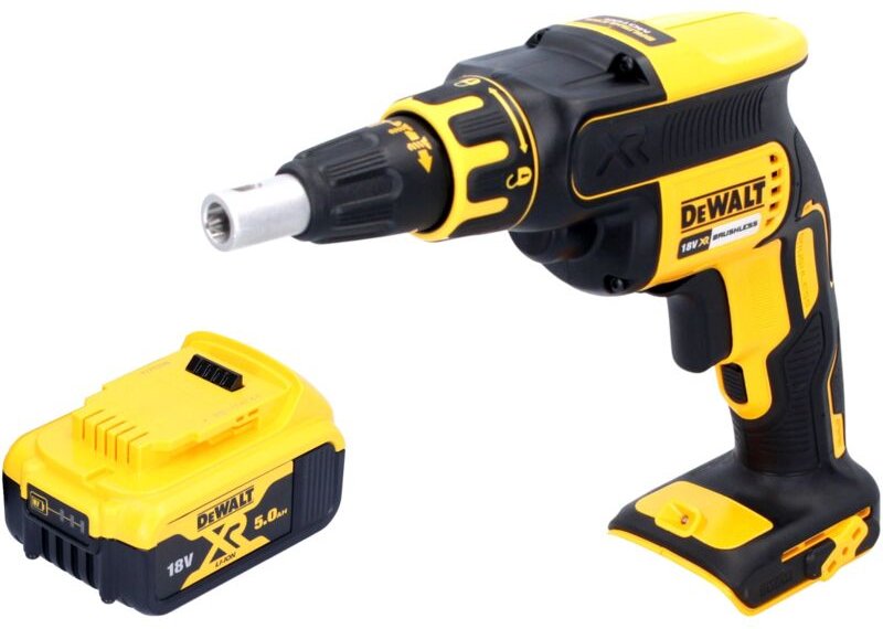 Dcf 620 n Akku Trockenbauschrauber 18 v 30 Nm Brushless + 1x Akku 5,0 Ah - ohne Ladegerät - Dewalt