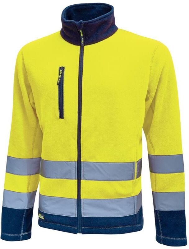 Hochsichtbare Arbeitsfleecejacke BOING - Neon Gelb 4XL