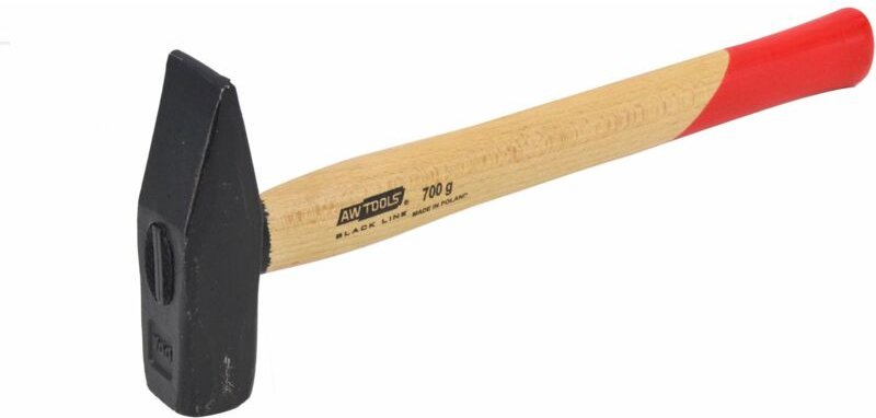 Thumbnail - Awtools młotek ślusarski 0,7 kg trzonek drewniany schwarze Linie