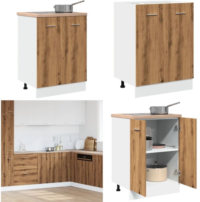 Unterschrank Artisan-Eiche 60x46x81,5 cm Holzwerkstoff - Vidaxl