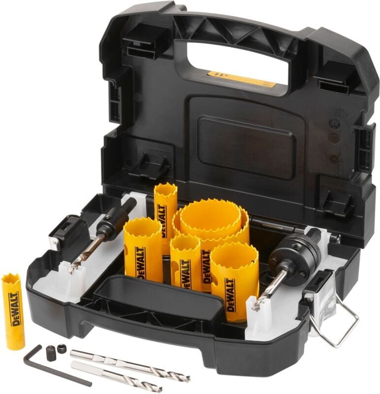 Lochsägen-Set Bi-Metall Extreme, Elektriker-Set im Transportkoffer 11-tlg. - Dewalt