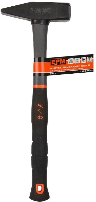 Schlosserhammer, Fiberglasgriff, TPR 100G - E-420-2010