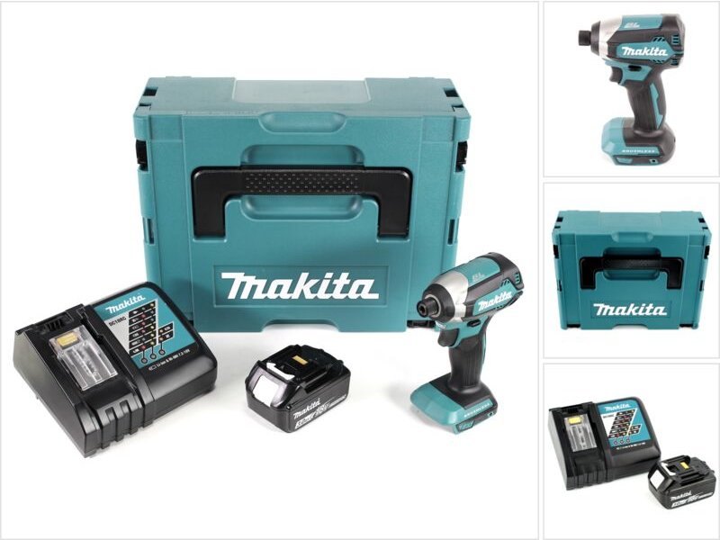 Thumbnail - Dtd 153 RF1J 18 v Akku Brushless Schlagschrauber im Makpac + 1x 3,0 Ah Li-Ion Akku + 1x Ladegerät - Makita