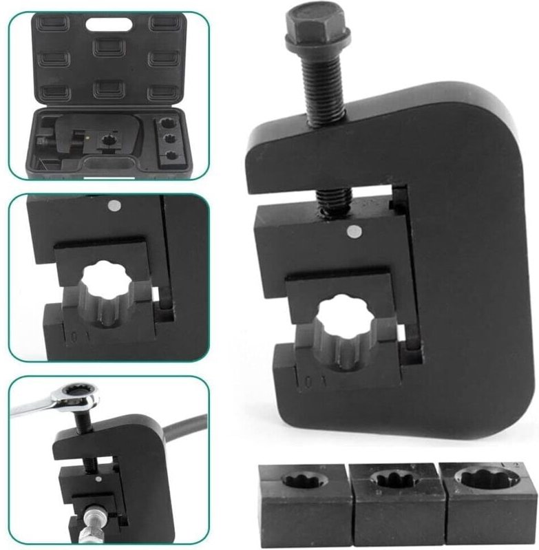Manuelle Hydraulik Presszange, Fs-7843 Crimper Schlauch Repariere Presswerkzeug, Auto-Klimaanlagen-Reparaturset zum Pres...