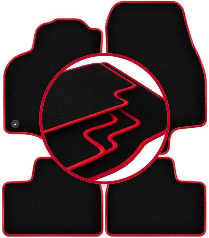 CARLUX-RED Autofußmatten für: Opel Astra G Cabrio, Coupé, Bertone (1998-2009)