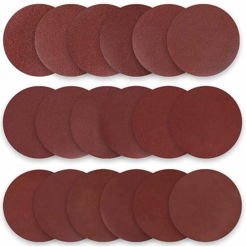 50 Stück Schleifscheiben, Schleifteller Ø 180 mm Körnung P60 Rot Schleifpapier für Trockenbau