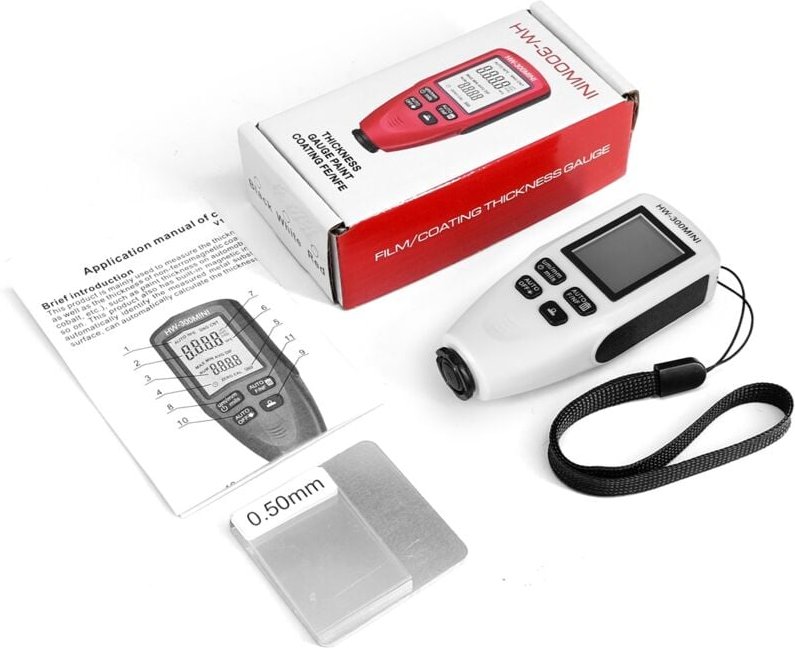 Zoternen - Lackdickenmessgerät, Messgerät für Automobilbeschichtungen für die Automobilinspektion, Fertigungsindustrie, ...