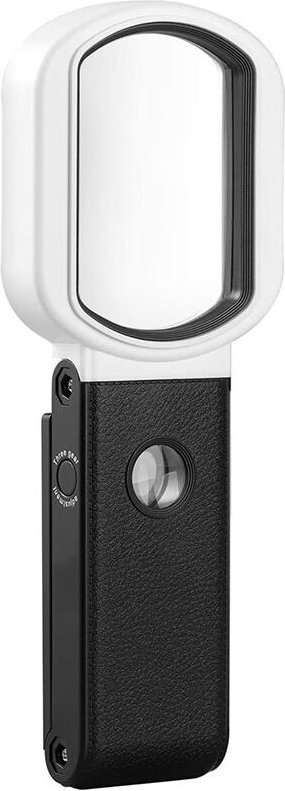 Lupe mit Licht, 25X 10X Wiederaufladbare Hand- und Standlupe zum Lesen, Inspizieren, Schmuck