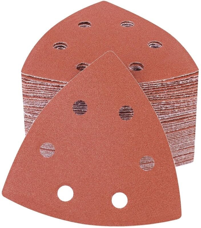 50 Stück Delta-Dreieck-Schleifpapier für Schleifmaschinen, 93 x 93 x 93 mm, Dreieck-Schleifpapier, Körnung 150, Schleifs...