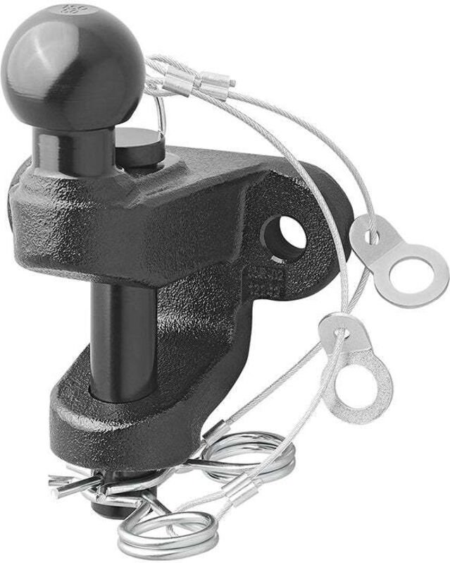 Anhangerkupplung schwarz kombinierte doppelversion d172s200