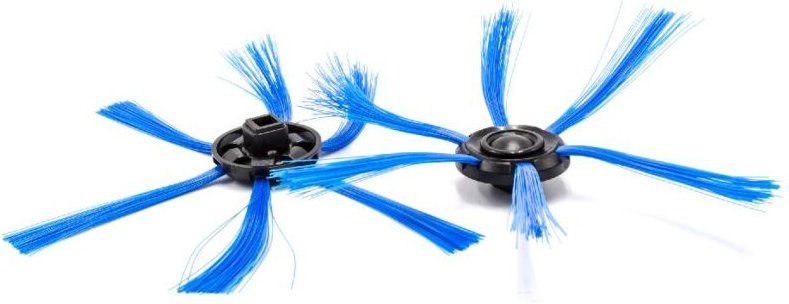 Vhbw - 2x Ersatz Seitenbürste kompatibel mit Philips Smartpro FC8820, FC8772 Saugroboter - Reinigungsbürsten Set, schwar...
