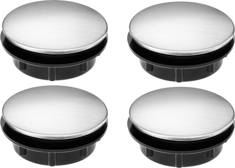 Linghhang - Spülbeckenlochstopfen, 4er-Pack (1-1,2 Zoll Durchmesser), Spülbecken-Wasserhahnlochabdeckung, Edelstahl-Küch...