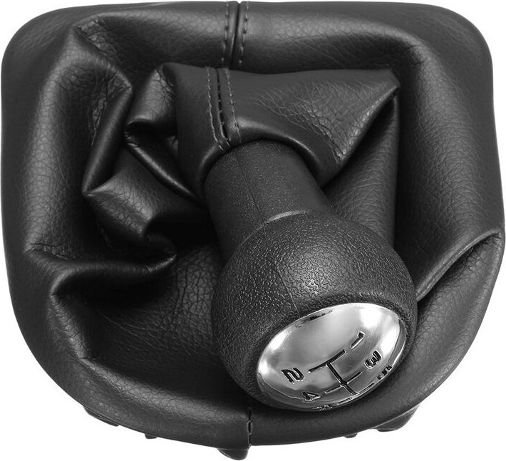 Csparkv - 5-Gang-Schaltknauf Schalthebel Gamasche Abdeckung PU-Leder für peugeot 207 307 307 cc 308