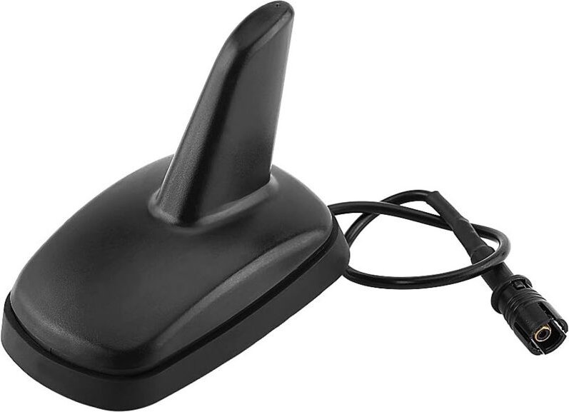 Autoantenne, Haifischflossen-förmige Autodach-AM-FM-Radioantenne, Sport-Antenne, passend für Sitz, Schwarz