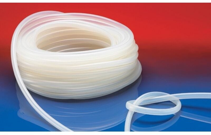 PTFE-Lebensmittelschlauch Innen-Ø 8 mm Außen-Ø 5,00 mm Länge 50 m Wandstärke 1,00 mm