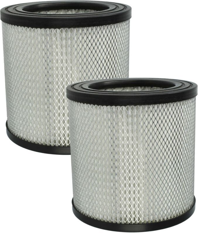 2x Faltenfilter Ersatz für Stanley STM42677 für Staubsauger - Filter, Patronenfilter, schwarz weiß silber - Vhbw